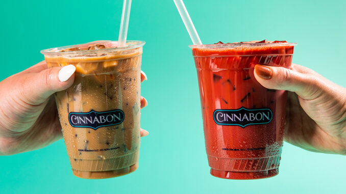 Cinnabon Pours New Peppermint Mocha Cold Brew And New Red Velvet Mocha Cold Brew