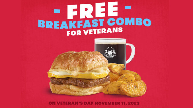 Free Wendy’s Breakfast Combo For Veterans And Active Military On November 11, 2023