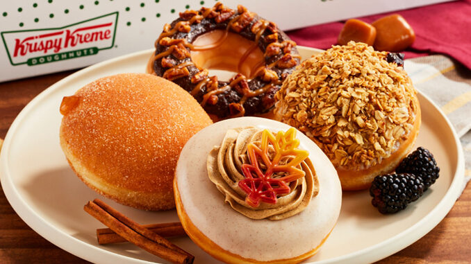 Krispy Kreme Adds New Caramel Pecan Brownie Doughnut And More As Part Of New Flavors Of Fall Collection