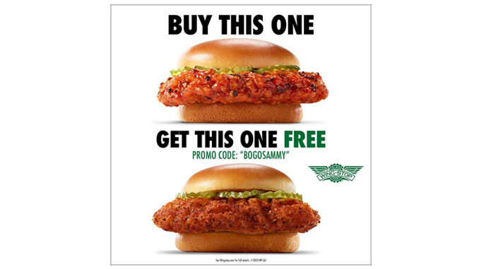 Wingstop Offers Buy One, Get One Free Chicken Sandwich From November 9-12, 2023