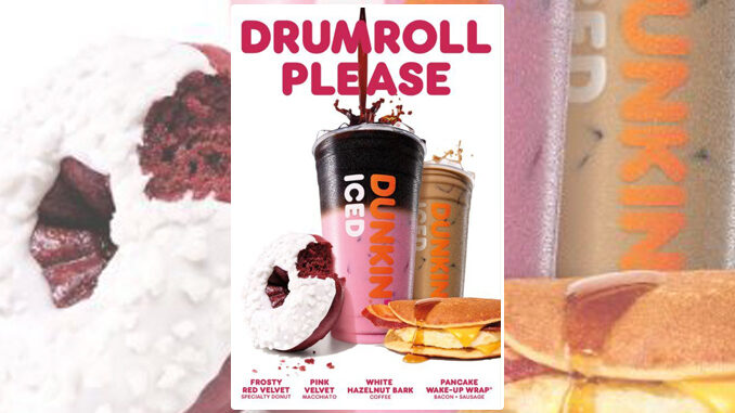 Dunkin’ Adds New White Chocolate Hazelnut Coffee, Alongside Pink Velvet Macchiato And More For Winter 2023