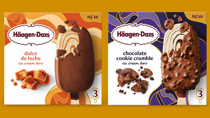 Häagen-Dazs Adds New Chocolate Cookie Crumble And Dulce de Leche Ice Cream Bars