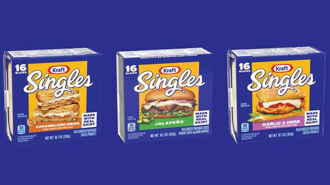 Kraft Singles Launches 3 New Flavored Cheese Slices
