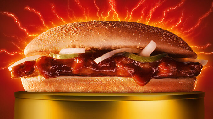 McRib Returns To McDonald’s Canada For First Time In 10 Years Starting January 30, 2024