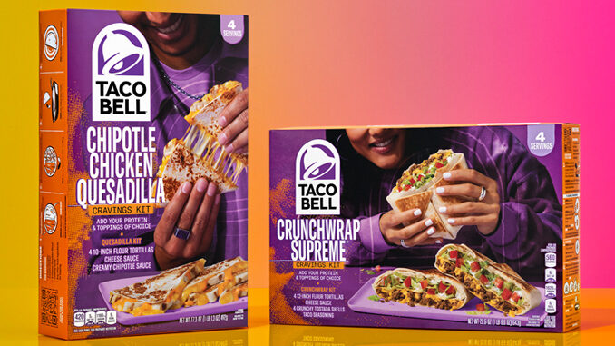 Taco Bell Launches New Crunchwrap Supreme And Chipotle Chicken Quesadilla Cravings Kits At Walmart