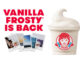 Wendy’s Vanilla Frosty Is Back For Winter 2024
