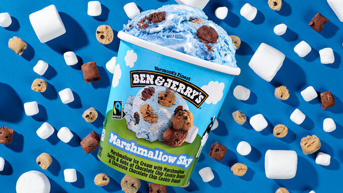 Ben & Jerry’s Launches New Marshmallow Sky Ice Cream Flavor