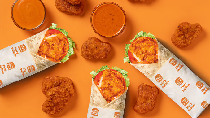 Burger King Announces New Fiery Buffalo Royal Crispy Wraps And Fiery Buffalo Chicken Nuggets Starting March 7, 2024