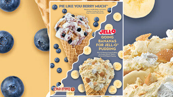 Cold Stone Creamery Adds New Jell-O Banana Cream Pudding Ice Cream