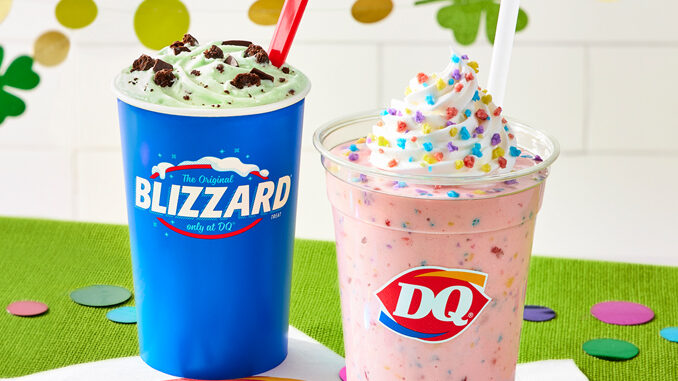 Dairy Queen Brings Back Under The Rainbow Shake And Mint Brownie Blizzard