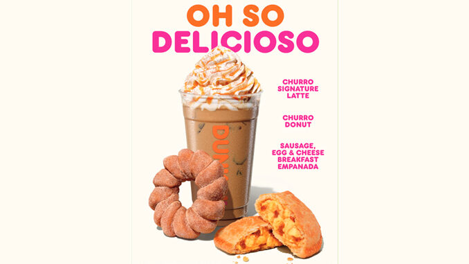 Dunkin’ Launches New Breakfast Empanada, Churro Signature Latte And More As Part Of 2024 Spring Lineup