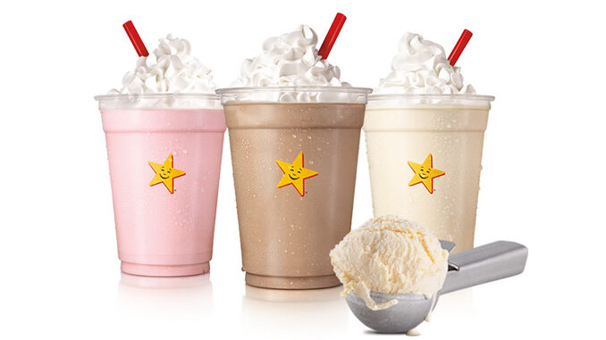 Free Hand-Scooped Ice Cream Shake With Any $1 Purchase On The Carl’s Jr. App From February 16 To February 18, 2024