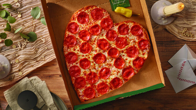 Papa Johns Bakes Heart-Shaped Pizzas For 2024 Valentine’s Day Season