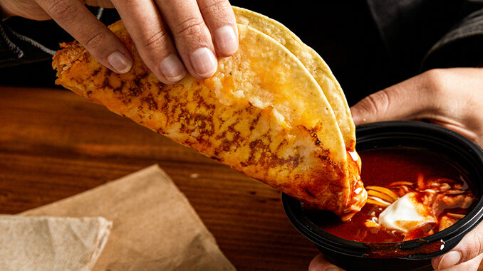 Taco Bell Tests New Cheesy Enchilada Dipping Taco