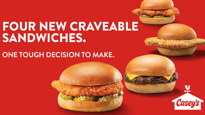 Casey’s Launches 3 All-New Sandwiches