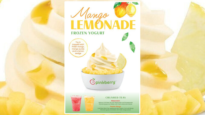 Pinkberry Introduces New Mango Lemonade Frozen Yogurt For Spring 2024