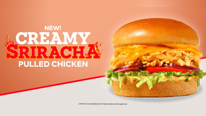 Arby’s Debuts New Creamy Sriracha Pulled Chicken Sandwich And New Strawberry Shake In Canada