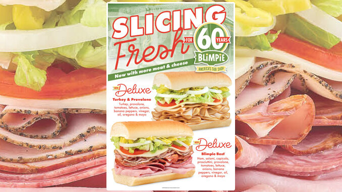 Blimpie Launches New Deluxe Turkey & Provolone Sub And More As Part Of Bigger And Better Deluxe Subs