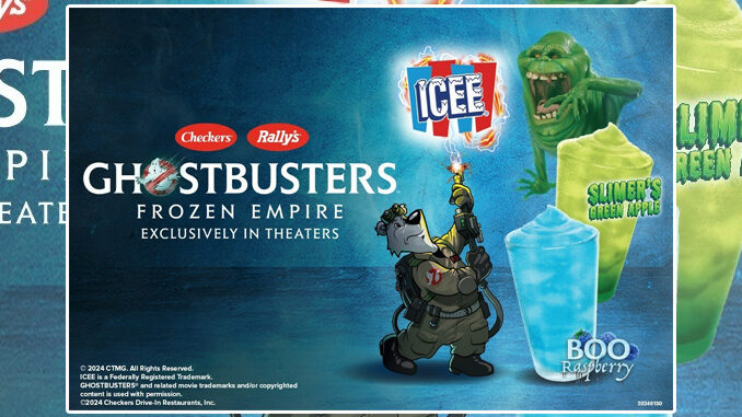 Checkers & Rally's Unveils Ghostbusters-Themed ICEEs in Collaboration With Sony Pictures' Frozen Empire