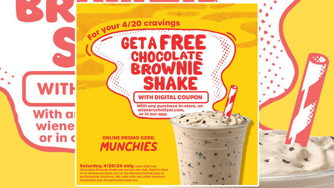 Free Brownie Shakes At Wienerschnitzel On April 20, 2024 To Celebrate 4/20