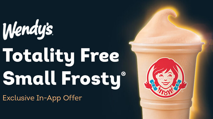 Free Wendy’s Frosty With Any Purchase In The App From April 8-14, 2024