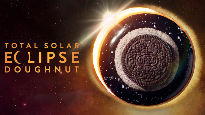 Krispy Kreme Introduces New Total Solar Eclipse Doughnut, Available April 5 Through April 8, 2024
