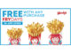 Wendy’s Offers Free Any-Size Fries With Any In-App Purchase Every Friday Through The End Of 2024
